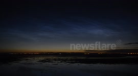Noctilucent Clouds - Video - Barassie Beach - Scotland 19/06/14