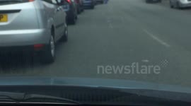angry driver shouts abuse