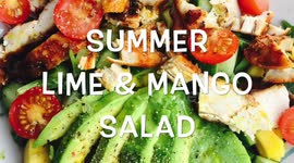 Tasty Summer Lime and Mango Salad