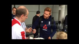Jonny Bairstow arrives in Brisbane for this week's first Ashes Test and talks about the possibility of Ben Stiokes joining them later in the series.