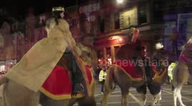 Perth Christmas Parade 2017 with real reindeer and camels
