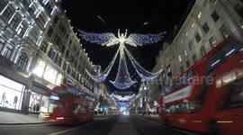 Time Lapse Video Of The Christmas Angels In Regent Street