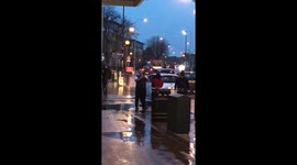 Road collision sparks altercation on East London street