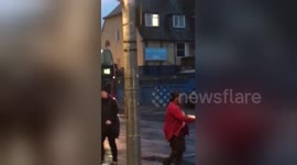 Newsflare Edit - Altercation road collision edit