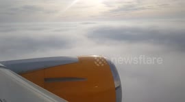 A foggy landing into Heathrow