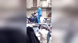 Kenyatta supporters celebrate court ruling in Nairobi streets