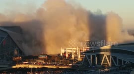Georgia Dome imploded in Atlanta