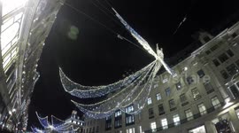 Christmas decorations In Regents Street