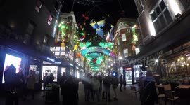 The Christmas Decorations In Carnaby Street