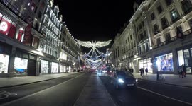 Christmas Decorations In Regents Street
