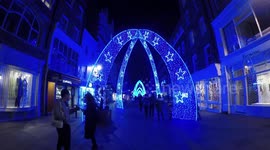 Christmas Decorations In South Molton Street In London
