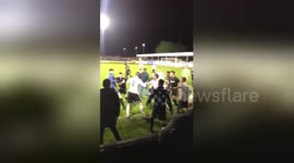 Leeds-Rhyl friendly abandoned after player brawl