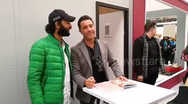 Gino D'Acampo book signing at Ideal Home Show at Christmas at Olympia London