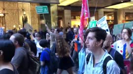 Newsflare Edit - Police block protest for Manus Island refugees in Sydney