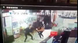 CCTV shows moment powerful quake hit southern China