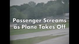 Passenger Screams as Plane Takes Off for Barcelona