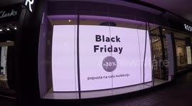 General Views of Black Friday in Oxford Street