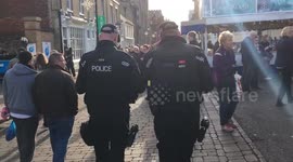 Armed response police at Bury St Edmunds Christmas Fayre 2017
