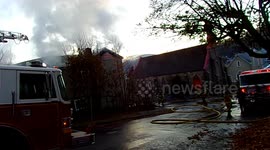 House fire displaces 4 - Ashland, Pa.   Part 2