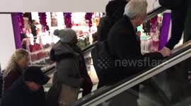Escalators in Debenhams stop working during Black Friday