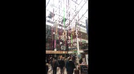 Christmas tree and decorations at Whitgift Shopping Centre
