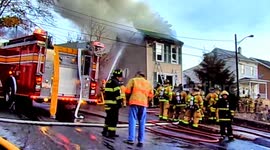 House fire displaces 4 - Ashland, Pa   Full part 1