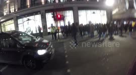 Police Guard Oxford Circus after the Oxford Street Panic
