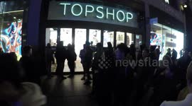 Topshop In Oxford Circus remained closed to the public after the Oxford Street Panic