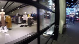 Clothes Left On Floor Due To Oxford Street Panic