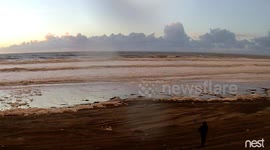 Sunset made the seafoam turn to Cotton Candy!