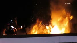 Firefighters battle blaze in Chula Vista, California