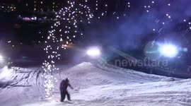 Roman Candle Firework Ski Jump