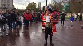 Royalist Town Crier proclaims Royal Engagement