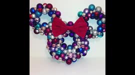 Handmade Christmas decorations Disney garland wreath