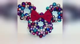 Newsflare Edit - Handmade Christmas decorations Disney garland wreath