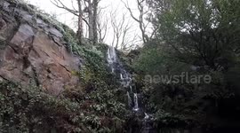 Waterfall at Williamson Park in Lancaster United Kjngdom