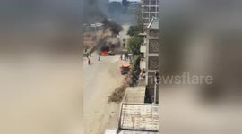 Newsflare Edit - Bonfires lit on Manyanja road