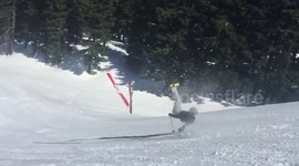 Bad ski coaching causes hilarious fail