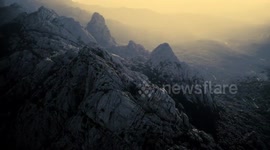 Stunning aerial views of Sardegna in winter