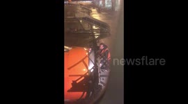 Engineer fixes EasyJet plane's engine with tape