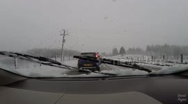 Airdrie to Cumbernauld in Storm Doris - 23/02/17