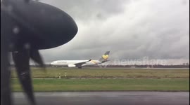 Take off from Dusseldorf