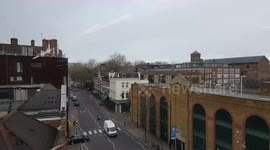 First Snow flurries in London
