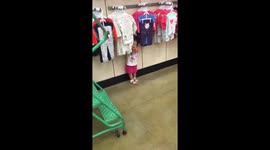 Toddler is afraid of reflection on the floor