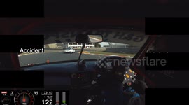 Porsche GT2 R accident with Ferrari 456 GT3. Kyalami South Africa