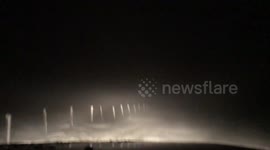 DashCam Footage of Drifting Snow in the North Pennines, Co. Durham