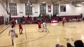 Basketball layup rejected