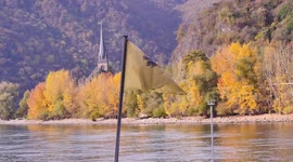 Nice scenery of the Rhine River in Germany