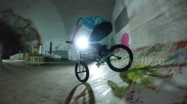 Crazy Cool BMX Bike Video with Art Elements