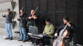Buskers in Madrid, Spain